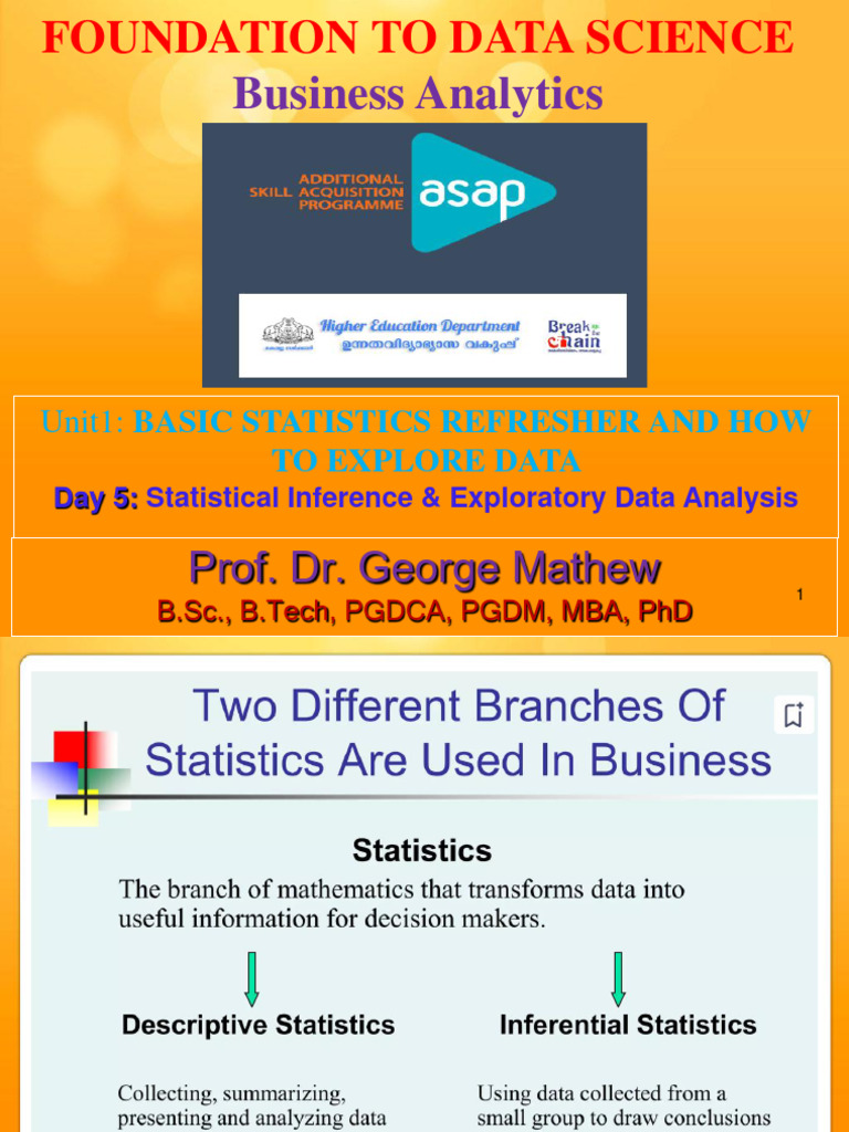 04 Asap Business Analytics Basicstatistics Inferencial Pdf
