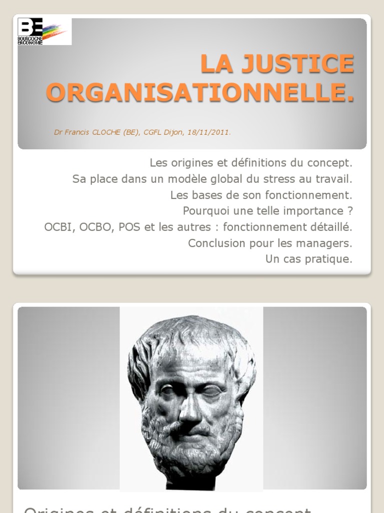 Justice Organisationnelle et Bien-être au Travail | PDF | Justice ...