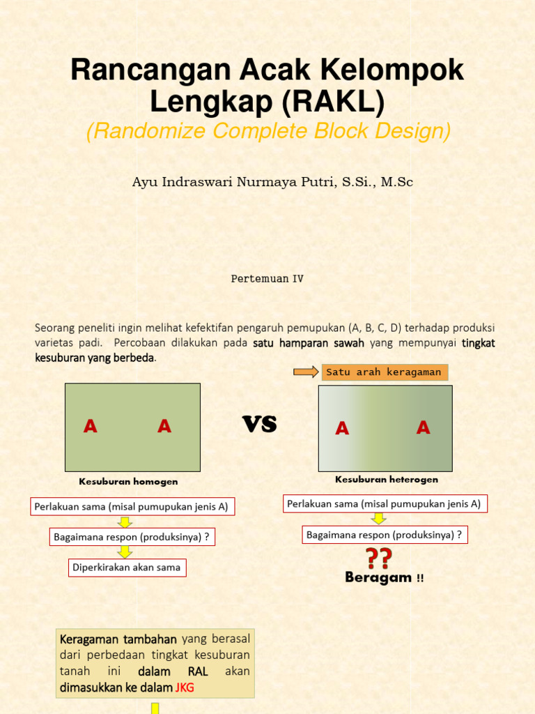 Perbedaan RAL dan RAK dalam Riset | PDF