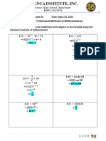 Basic Calculus Worksheets 7.