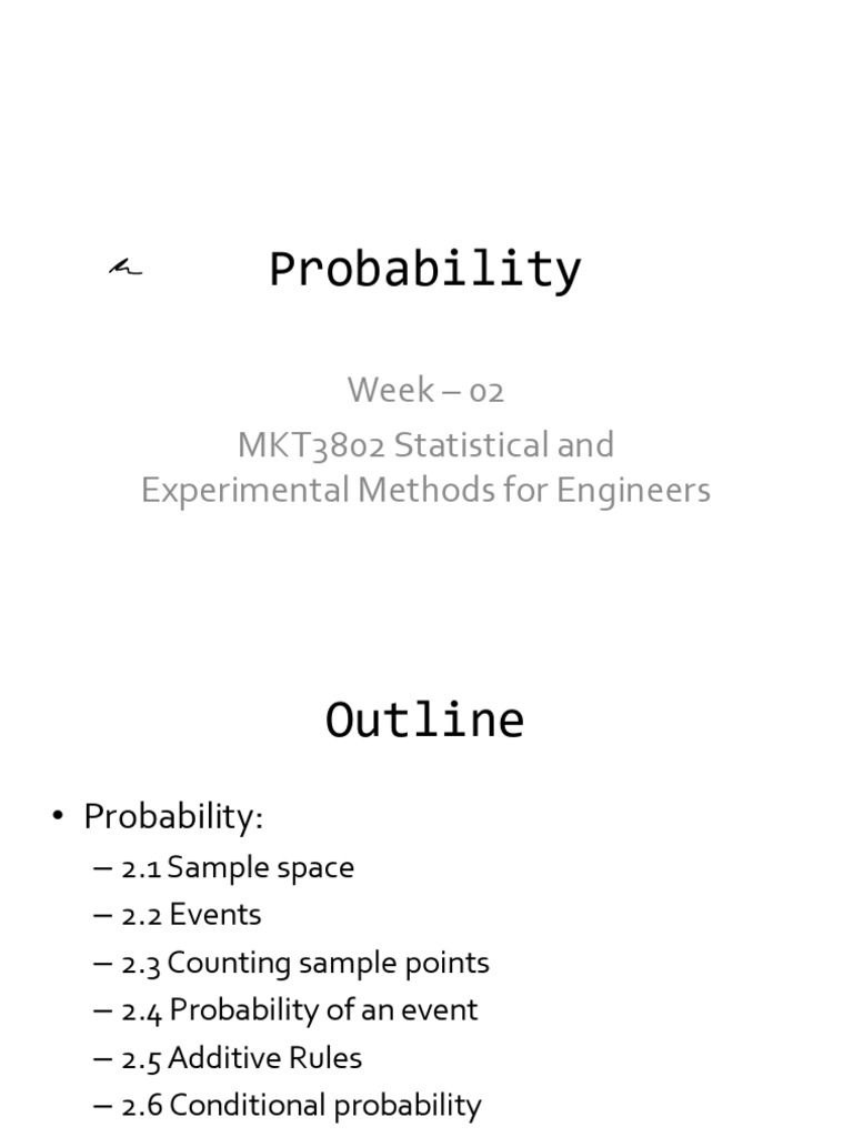 Probability Concepts for Engineers | PDF | Probability | Sampling ...