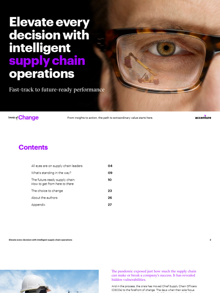 Accenture's Future-Ready Supply Chain Insights | PDF | Supply Chain ...