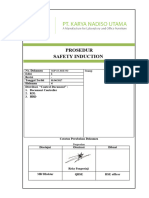 Prosedur Safety Induction Nadiso