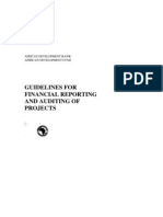 Guidelines f0r Financial Reporting and Auditing of Projects