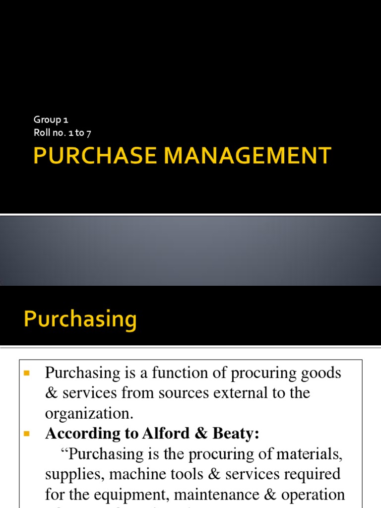 Purchasing and Supply Management Overview | PDF | Invoice | Supply Chain
