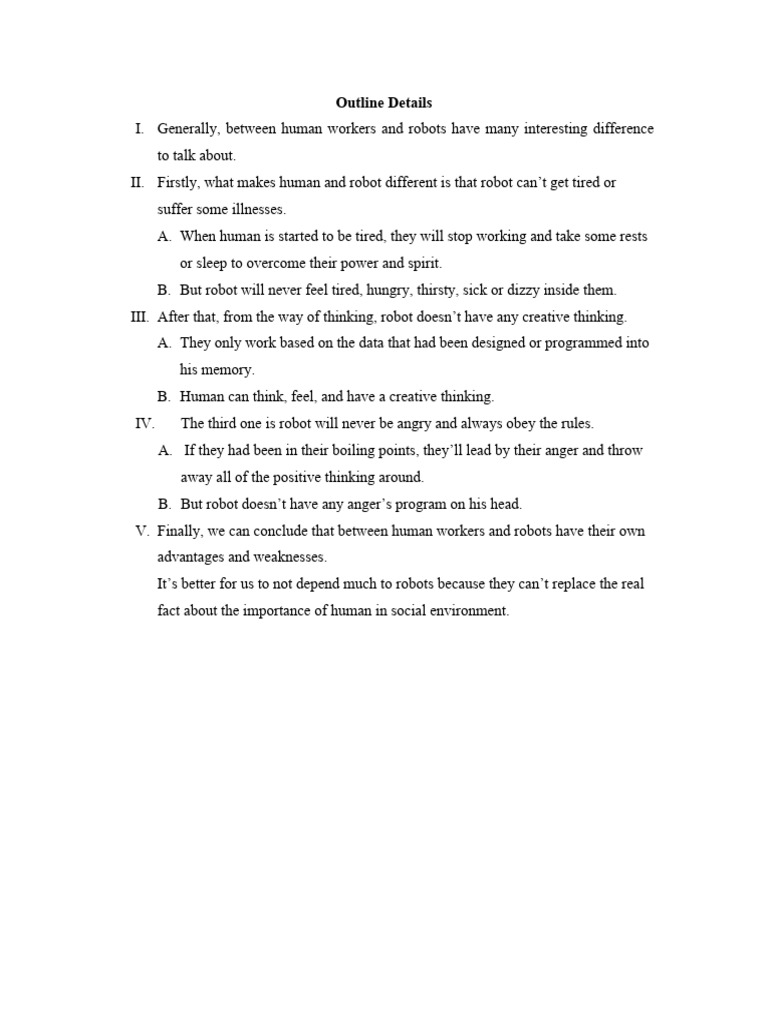 Human workers vs robots pdf robot robotics