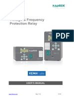 EN FANOX MANUAL SIUC VoltageFrequency ProtectionRelays R110