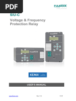 EN FANOX MANUAL SIUC VoltageFrequency ProtectionRelays R110