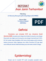 Referat Pertumbuhan Janin Terhambat (PPT) - Tri Wahyuni Hidayati 2018730144