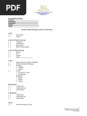 Pre-wedding-check-list