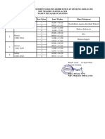 Jadwal Asesmen Sumatif Susulan Kelas Ix 2023