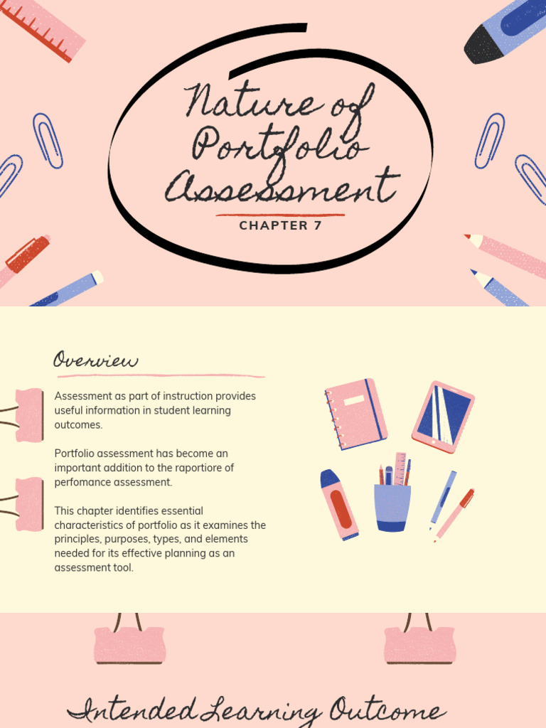 Characteristics of Portfolio Assessment | PDF | Educational Assessment ...
