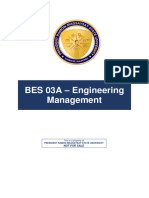 Bes 03A - Engineering Management: Not For Sale