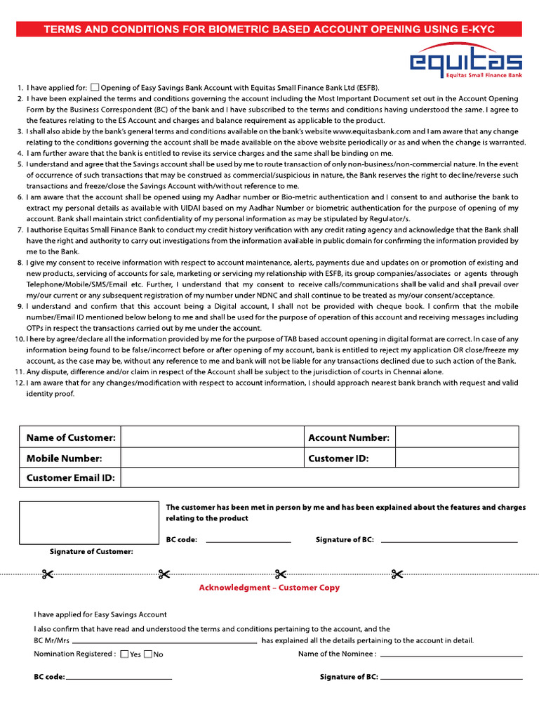 Eqt Form | PDF