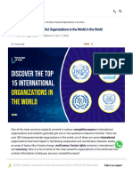 List of Top International Organizations & Their Functions I Leverage Edu
