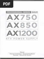 Corsair Professional Series AX750-AX850-AX1200 Manual | PDF ...