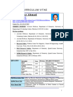 CV Dr. Zahoor Ahmad