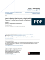 Using Embedded Mixed Methods in Studying is Phenomena_ Risks And