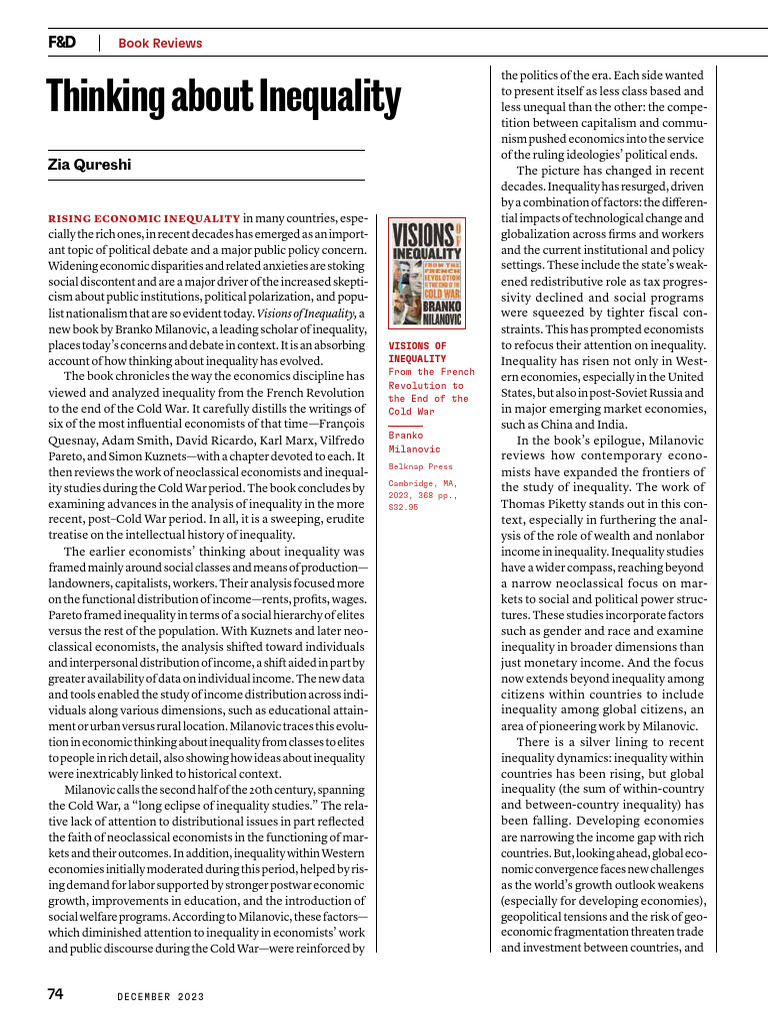 Understanding Economic Inequality Trends | PDF | Economic Inequality ...