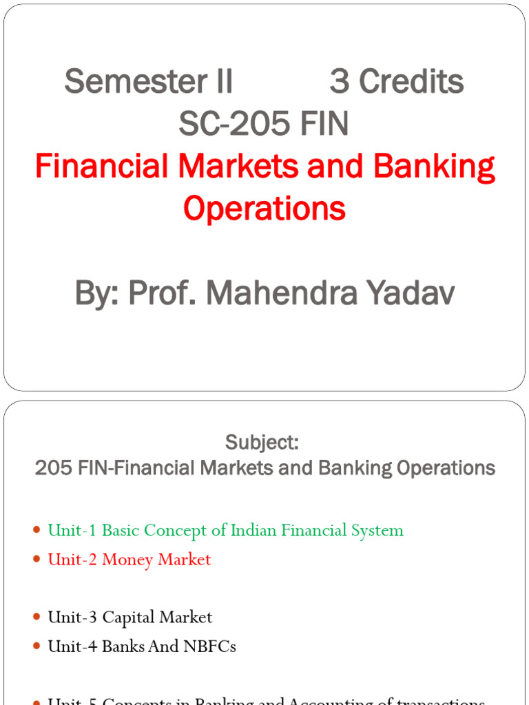 Indian Money Market Overview and Instruments | PDF | Repurchase ...