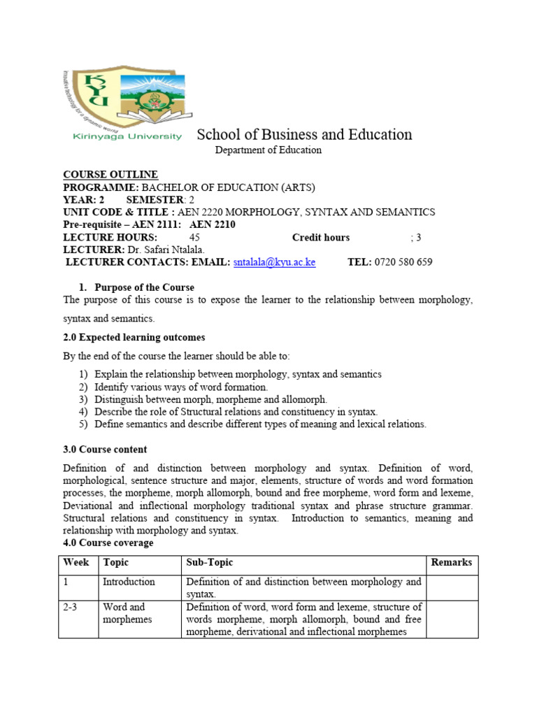 Difference Between Morphology And Syntax Pdf Word Morphology