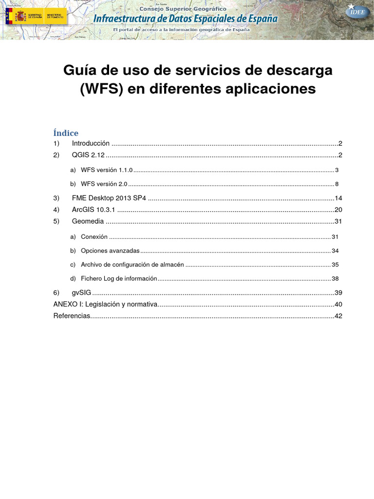Guía de Uso de Servicios de Descarga - WFS | Descargar gratis PDF ...