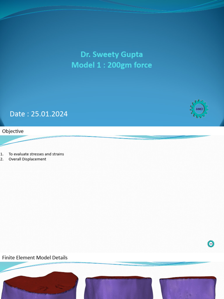 Finite Element Analysis of Sweety Model | PDF