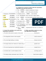 Superlative Adjectives Interactive Worksheet