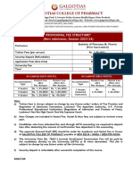 GCOP BPHARM Fees Structure 2023 24