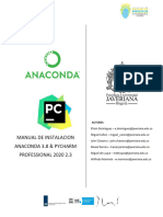 Manual Instalacion Anaconda Pycharm VF