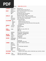 Infinix X6880 Specifications Overview | PDF | Camera | Video