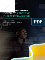 Whitepaper - Why HUMINT Is Vital To Effective Cyberspace Technologies - 21pg