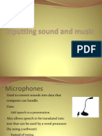 Inputting Sound and Music