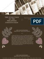 The Evolution of The Philippine Constitution