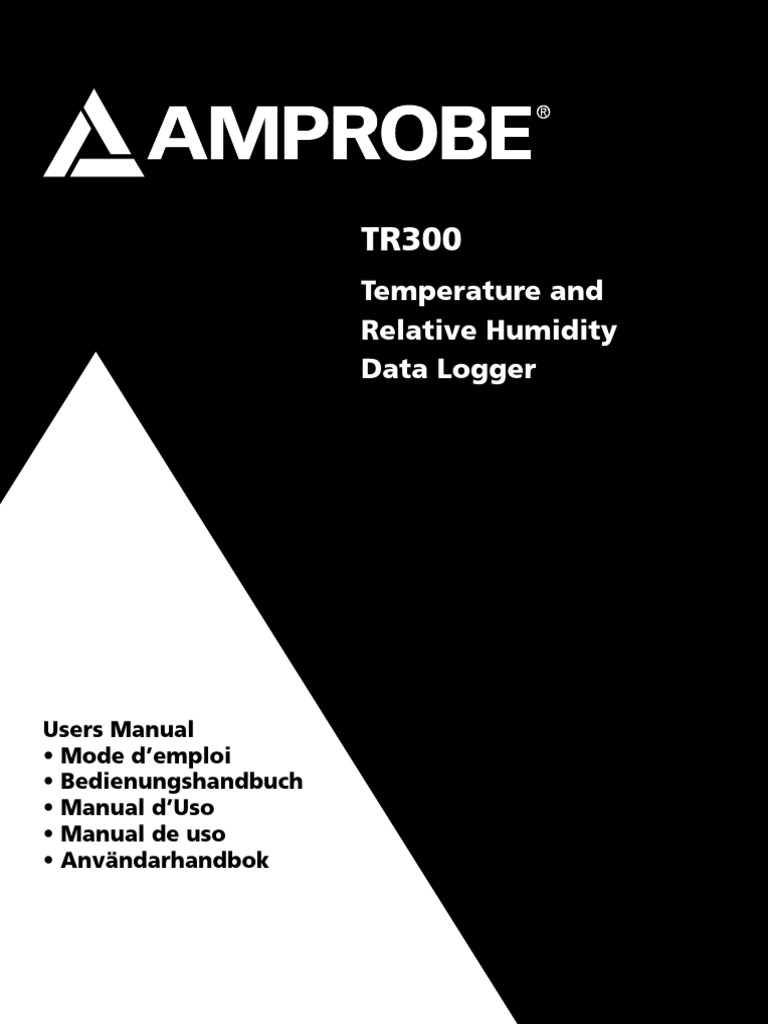 TR300 - Temperature Relative Humidity Data Logger - Manual | PDF ...