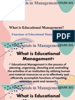 EDUM 201 - Educational Management