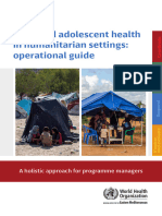 Child and Adolescent Health in Humanitorian Setting