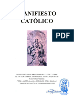 MANIFIESTO CATOLICO•CLARISAS BELORADO-ORDUÑA•13-05-2024