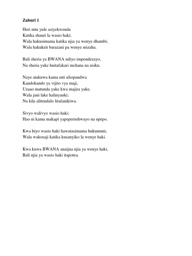 Zaburi 1 Pdf