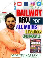 Railway Group Ok ALL Maths QUESTIONS (Bilingual)