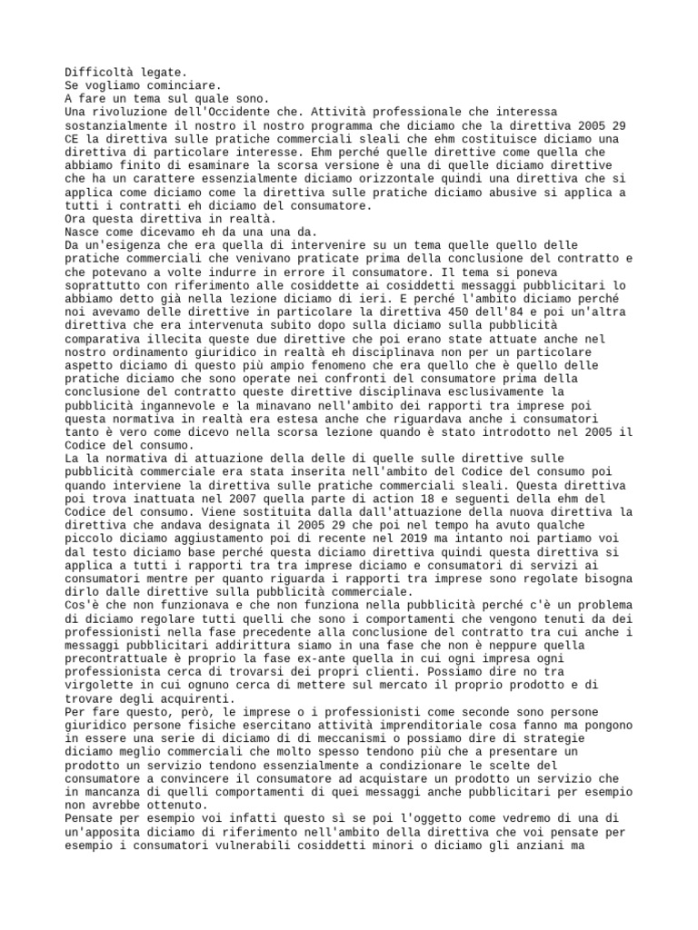 Diritto Privato Europeo | PDF