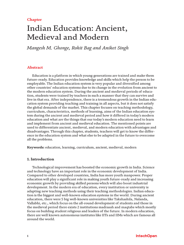 Evolution of Indian Education Systems | PDF | Schools | Vedas