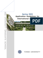 Application Guidelines For International Students: Spring 2023