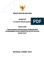 SAMBUTAN Pj. BUPATI BUSEL - MUSRENBANG RKPD 2025