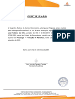 Certificado de Conclusão de Curso - 2019 - José Fabiano