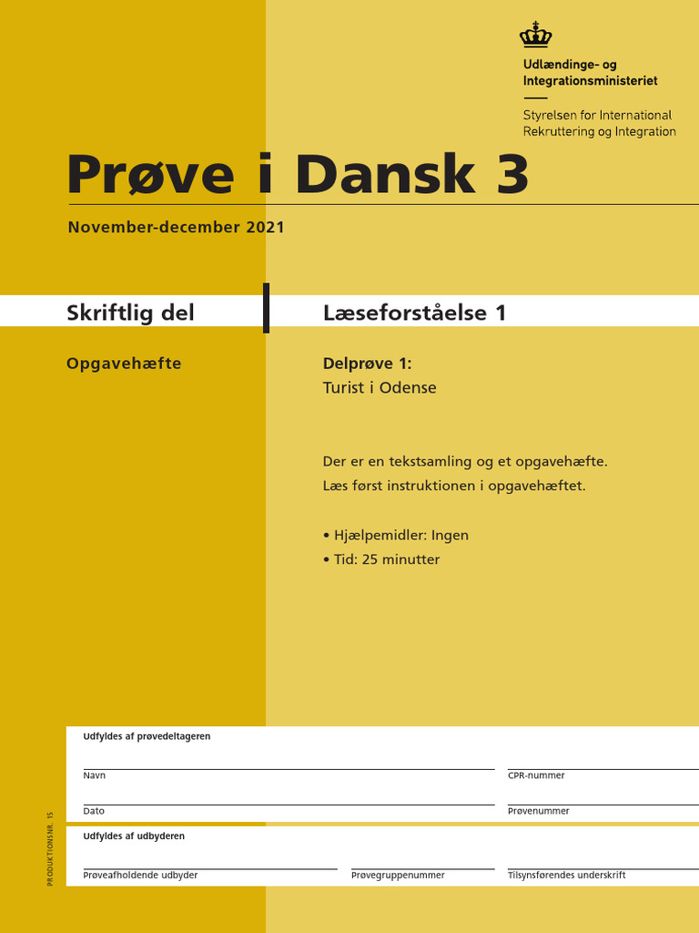 PD3 - Læseforståelse 1 | PDF