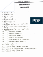 Integration Frmls