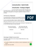 Analog and Digital Communication - Quick Guide