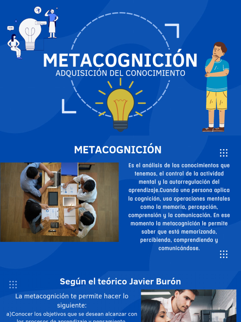 Estrategias de Metacognición en Aprendizaje | PDF | Metacognición ...