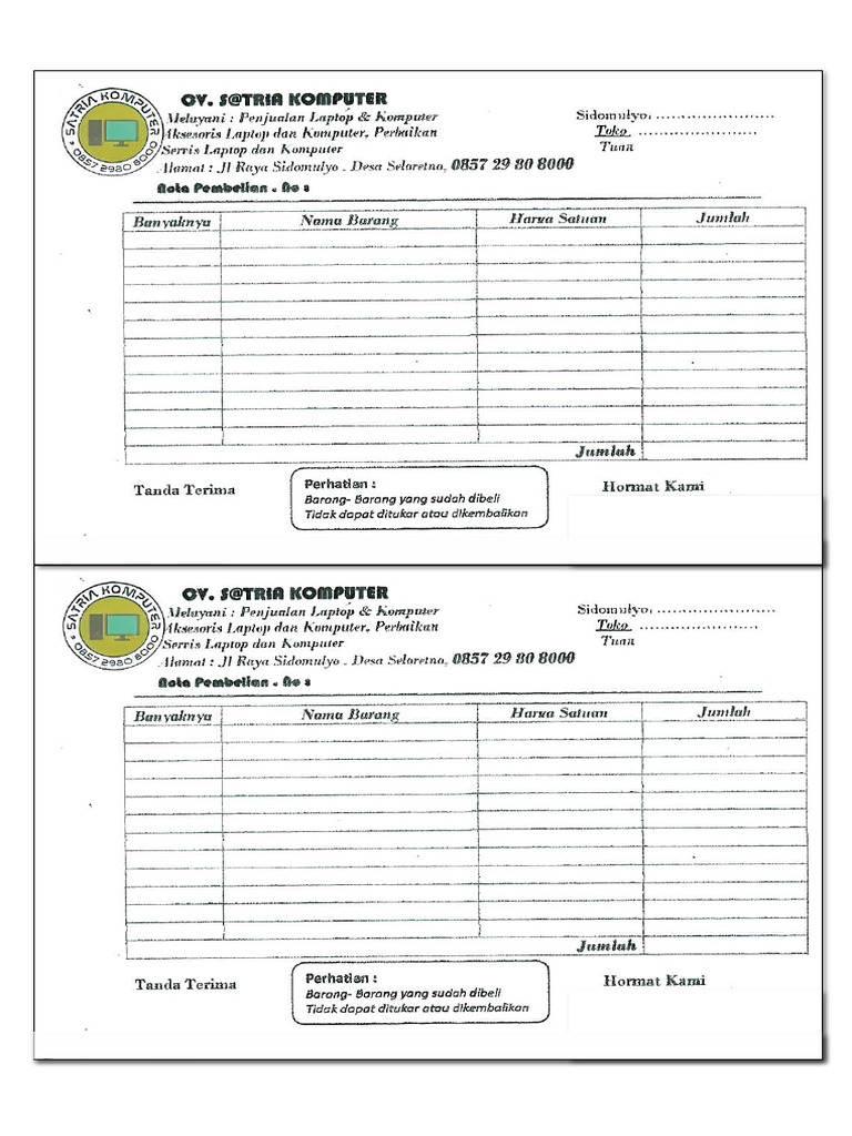 Nota Satria Com | PDF